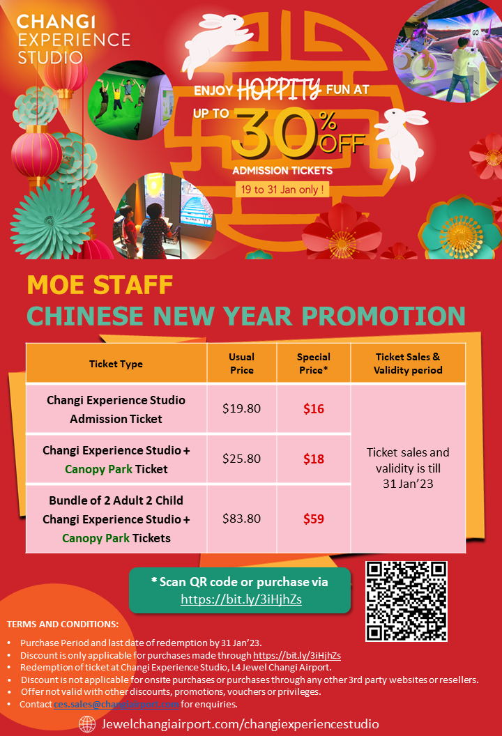 Jewel Changi Airport Chinese New Year's Promotion valid till 31 Jan